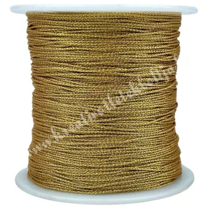 Nylon zsinór, fémszálas, arany, 0,8 mm