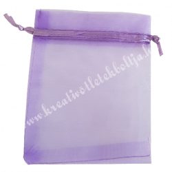 Organzatasak, lila, 13x18 cm