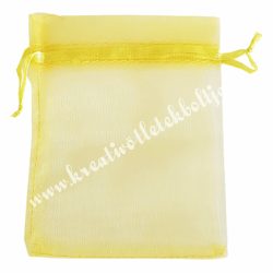 Organzatasak, sárga, 13x18 cm