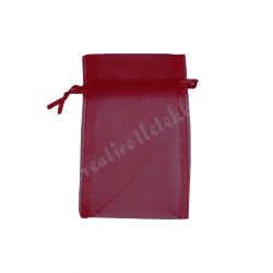 Organzatasak, bordó, 7x9 cm