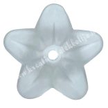 Műanyag harangvirág, opál fehér, 1,75x1,2 cm