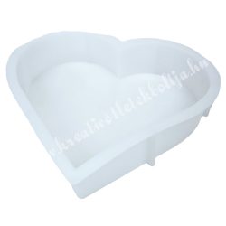 Szilikon öntőforma, szív, 20x17 cm