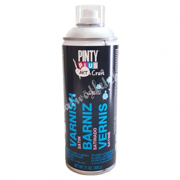 Pinty Plus Art vízbázisú kézműves lakk spray, selyemfényű, 400 ml