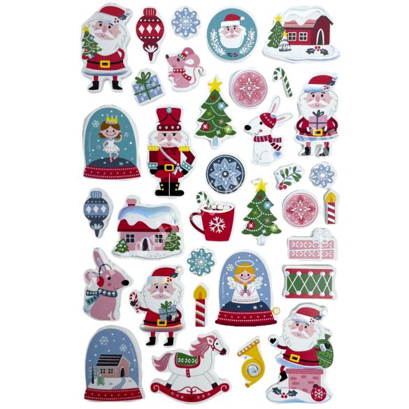 Polifoam matrica, klasszikus karácsony, 14x21 cm