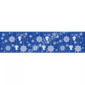 Ablakmatrica, függő díszek, 58x14,5 cm
