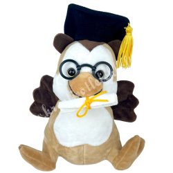 Plüss bagoly, 18x22 cm