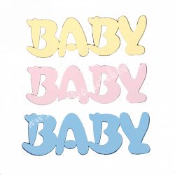 Polifoam BABY felirat, kicsi
