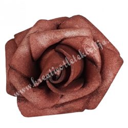 Polifoam rózsa, 3,5x2,5 cm, 28., Barna