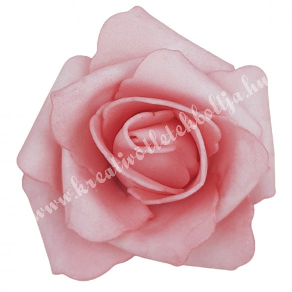 Polifoam rózsa, 6x5 cm, 34., Világos mályva