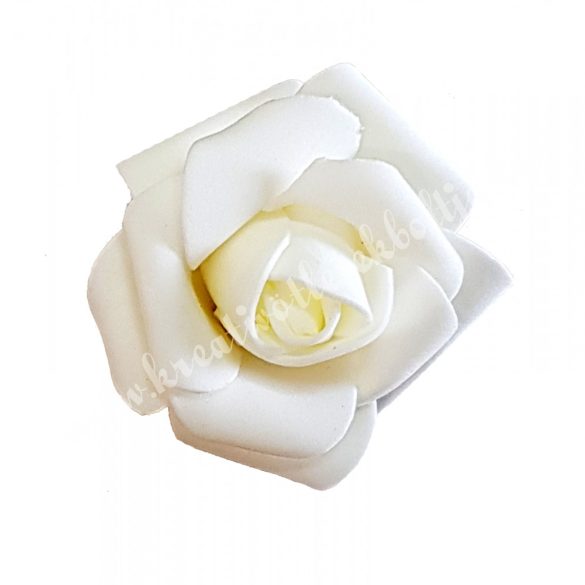 Polifoam rózsa, 4x3 cm, 1. Krém