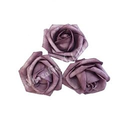 Polifoam rózsa, 4x3 cm, 9. Vintage lila