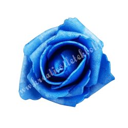 Polifoam rózsa, 6x5 cm, 14. Kék