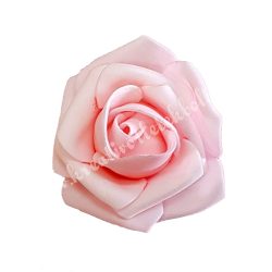 Polifoam rózsa, 6x5 cm, púder rózsaszín