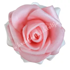 Polifoam rózsa, 3,5x2,5 cm, 17. púder rózsaszín
