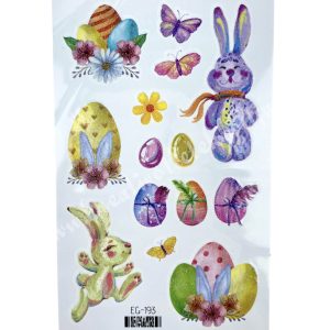 Húsvéti tojásdíszítő matrica, 7,5x12 cm
