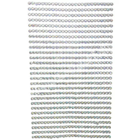 Öntapadós strassz, irizáló, 2 mm