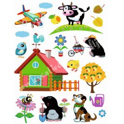 Ablakmatrica, Kisvakond, 35x45 cm