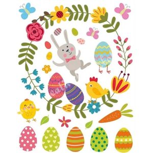 Ablakmatrica húsvét, 30x38 cm