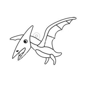 Festhető forma matricafestékhez, pteranodon