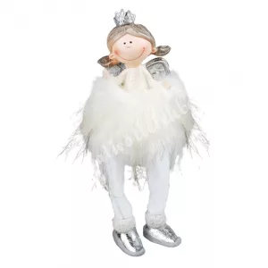 Lógó lábú angyal, 11x24 cm