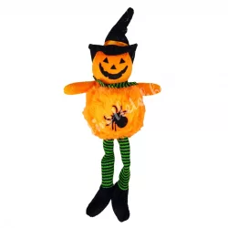Akasztós halloween tök, narancs, 8x20 cm