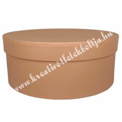 Kerek kalapdoboz, korall, 20 cm