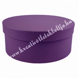 Kerek kalapdoboz, szeder, 20 cm