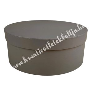 Kerek kalapdoboz, antracit, 20 cm