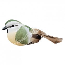 Csipeszes madárka, oliva, 8x3 cm