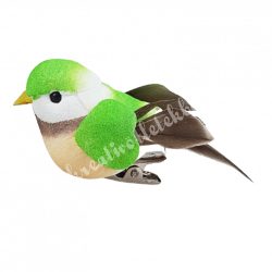 Csipeszes madárka, zöld, 6x3 cm