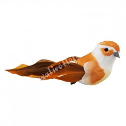 Csipeszes madárka, narancssárga, 12x4,5 cm