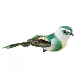 Csipeszes madárka, zöld, 12x4,5 cm