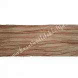 Organza szalag, gyűrt, bronz, 38 mm