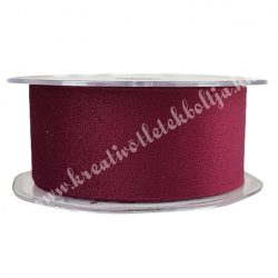 Bársonyszalag, vörös, 38 mm