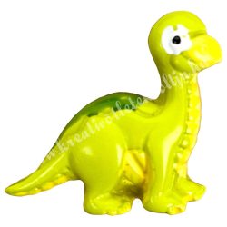 Ragasztható polyresin dinoszaurusz, zöld, 2,2x2 cm