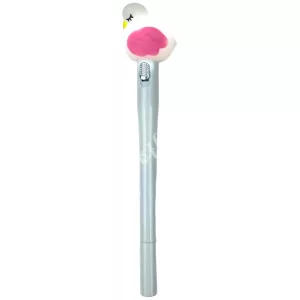 Világító toll, flamingó, fehér