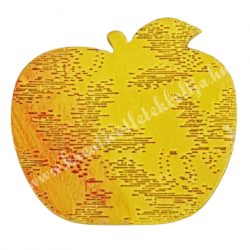 Ragasztható fa alma nyomott mintás, 2,5x2,2 cm