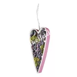Papírmasé quilling függő, szív, 2 db/csomag