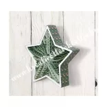 Papírmasé quilling függő, csillag, 2 db/csomag