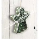 Papírmasé quilling függő, angyal, 2 db/csomag