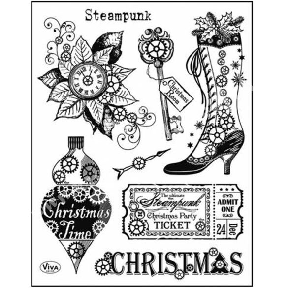 Szilikon pecsételő, steampunk karácsony