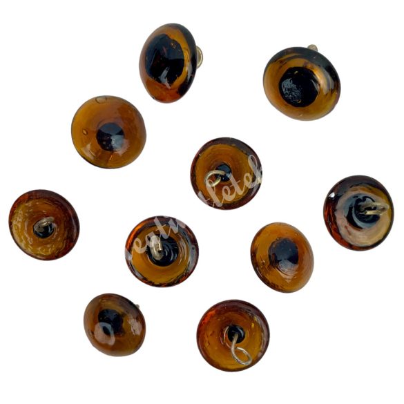 Varrható szem, barna, 8 mm, 5 pár/csomag