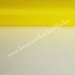 Organza anyag, citromsárga, 47 cm