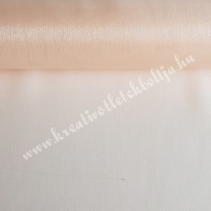 Szatén-organza anyag, halvány rózsaszín, 47 cm