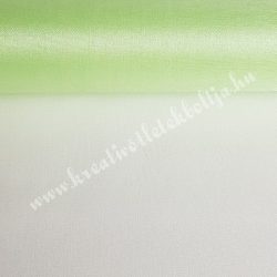 Organza anyag, pasztell zöld, 47 cm