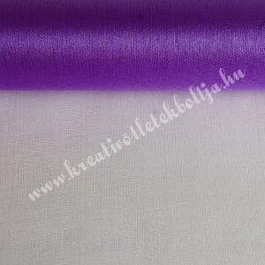 Organza anyag, milka lila, 47 cm