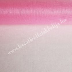 Organza anyag, rózsaszín, 47 cm