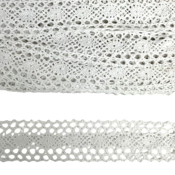 Csipke 22., fehér, 4 cm