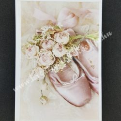 Rizspapír, rózsák balettcipővel