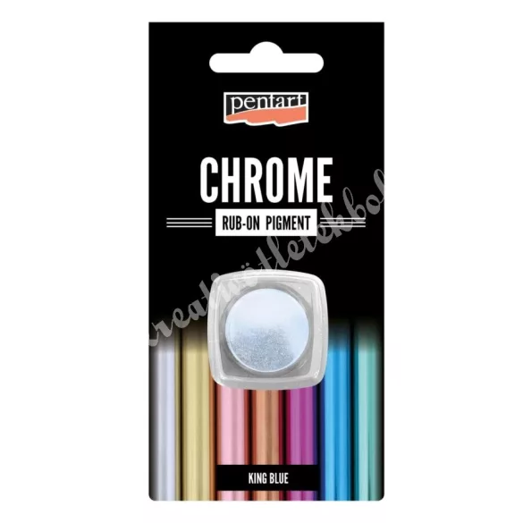 Pentart Rub-on pigment, chrome - króm, 0,5 gramm